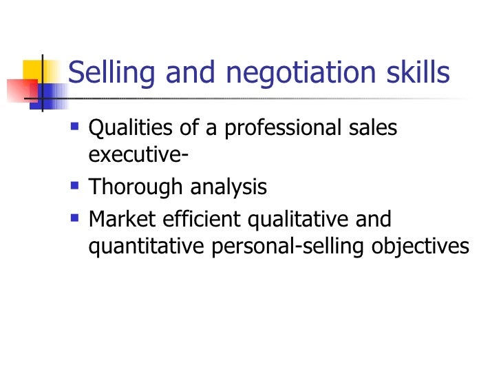 Sales negotiation skills that sell